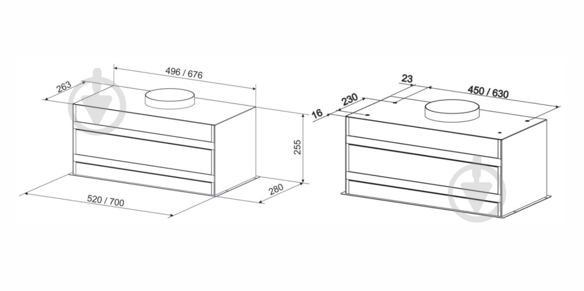 Вытяжка Eleyus URBAN 800 LED 52 BL - фото 8