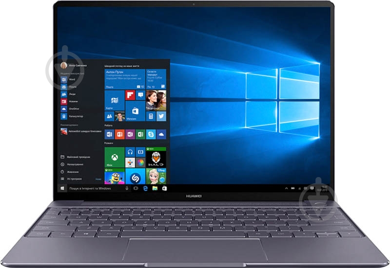 Ноутбук Huawei Matebook X (53010ANW) 13" space grey - фото 1