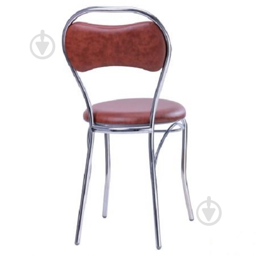 Стул AMF Art Metal Furniture Тайм хром Неаполь N-77 коричневый - фото 3 Стул AMF Art Metal Furniture Тайм хром Неаполь N-77 коричневый - фото 3
