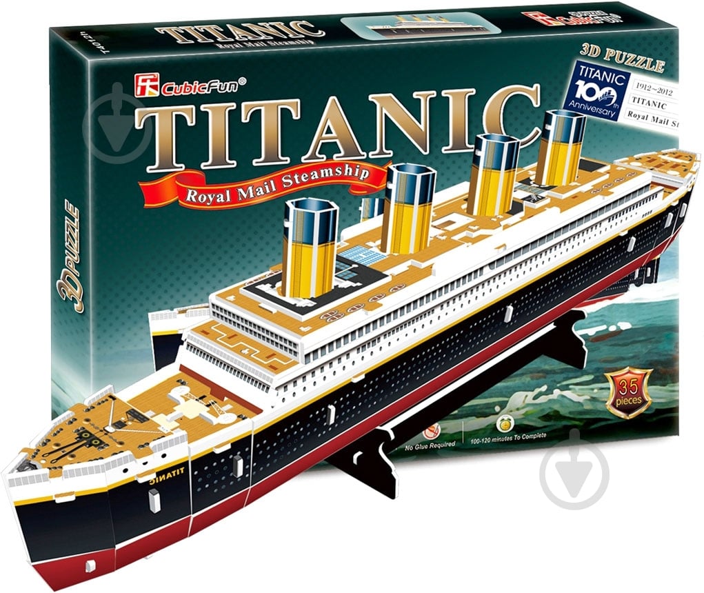 3D-пазл CubicFun Титаник T4012h - фото 1