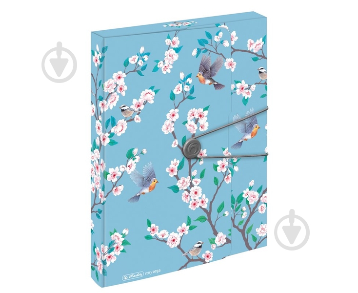 Папка-бокс на резинке Ladylike Birds А4 4 см 50021673 Herlitz - фото 1