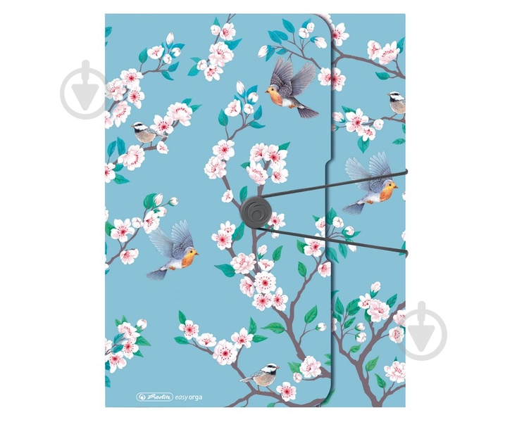 Папка-бокс на резинке Ladylike Birds А4 4 см 50021673 Herlitz - фото 2