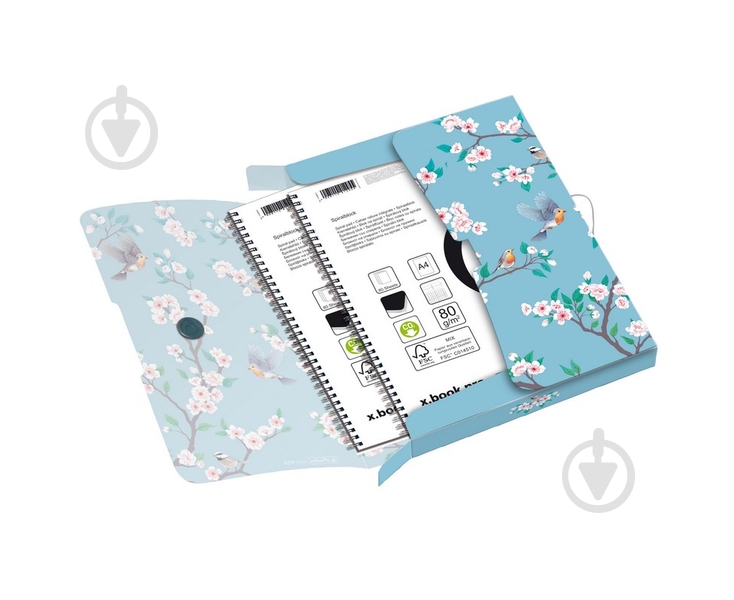 Папка-бокс на резинке Ladylike Birds А4 4 см 50021673 Herlitz - фото 3