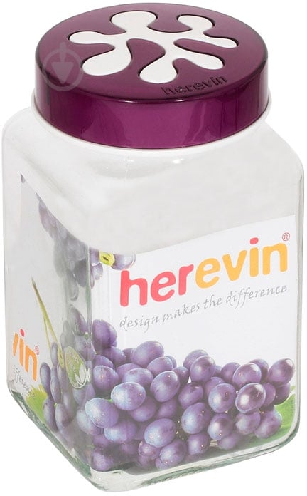 Емкость для сыпучих Herevin стеклянная 2 л - фото 1 Емкость для сыпучих Herevin стеклянная 2 л - фото 1