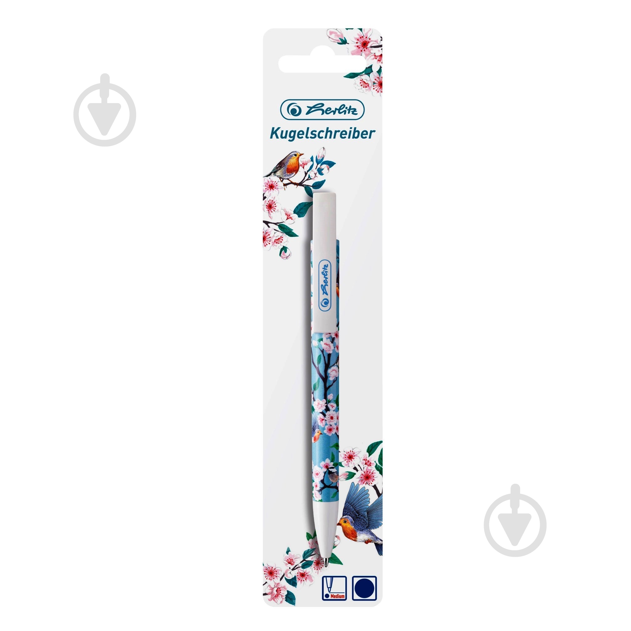 Ручка Herlitz Ladylike Birds синя 50021697 - фото 2