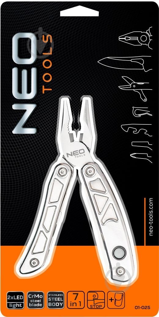Мультитул NEO tools 7 функцій 01-025 - фото 4