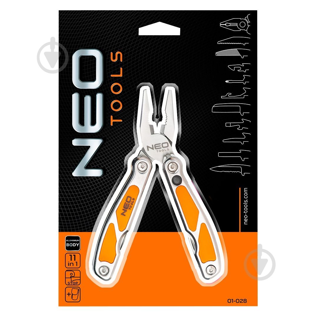 Мультитул NEO tools 12 элементов 01-026 - фото 1