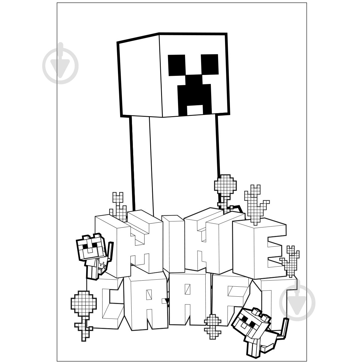 Раскраска «Minecraft А4 12 стр. 743219» - фото 3