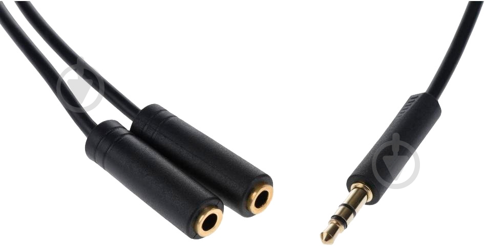 Разветвитель 2E mini-jack 3,5 мм 0,15 м черный - фото 2 Разветвитель 2E mini-jack 3,5 мм 0,15 м черный - фото 2