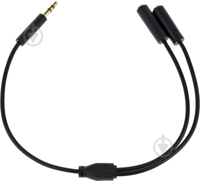 Разветвитель 2E mini-jack 3,5 мм 0,15 м черный - фото 1 Разветвитель 2E mini-jack 3,5 мм 0,15 м черный - фото 1