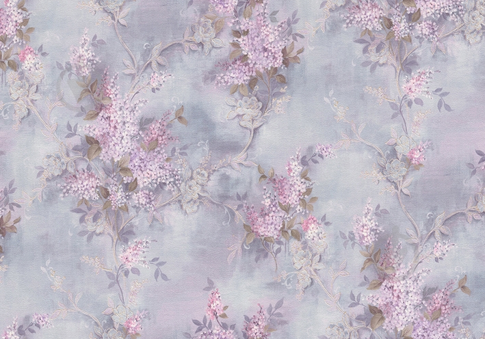 Обои Vinil Сирень декор ЭШТ2-1207 - фото 1 Обои Vinil Сирень декор ЭШТ2-1207 - фото 1