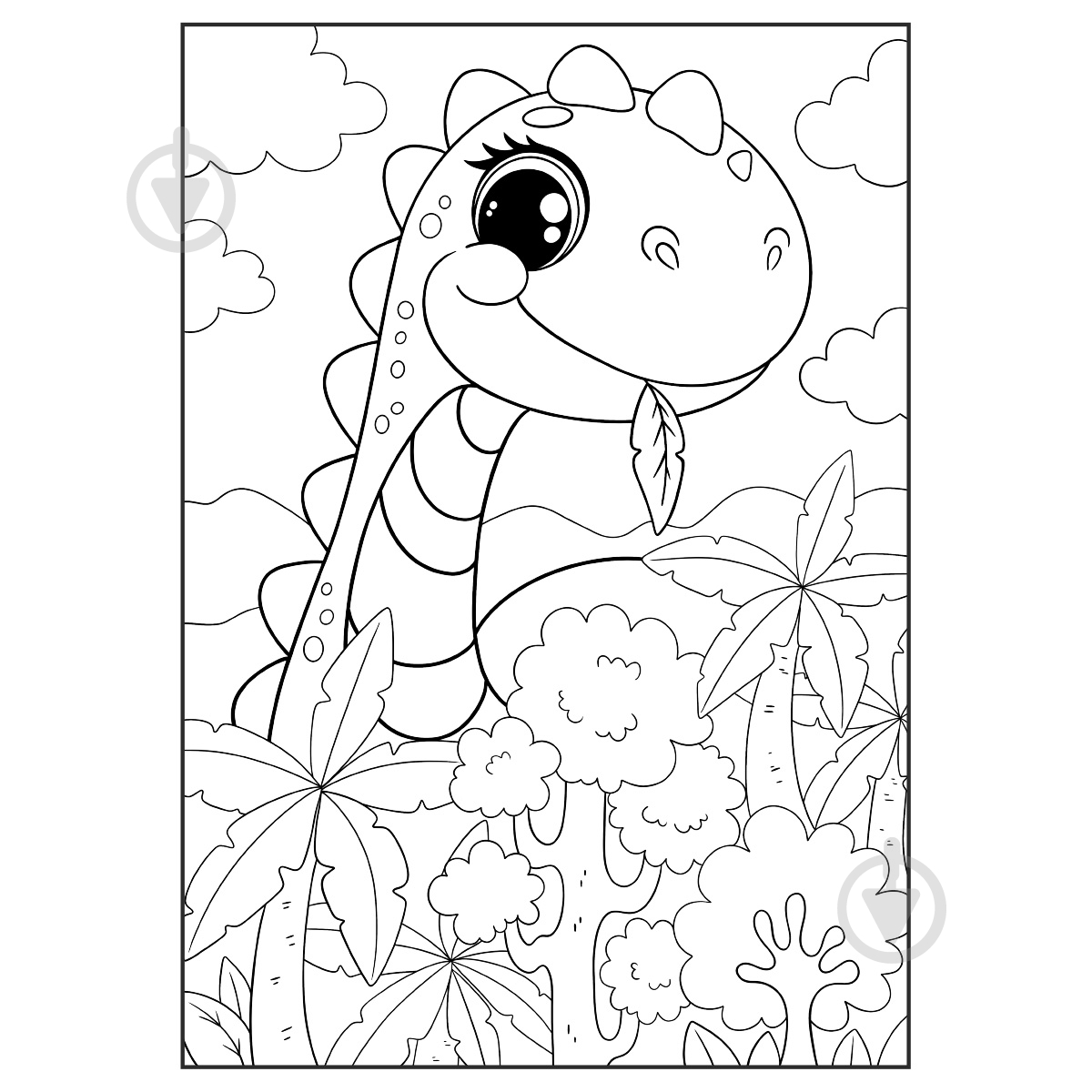 Раскраска «Динозаврики 12 стр. 743224» - фото 2