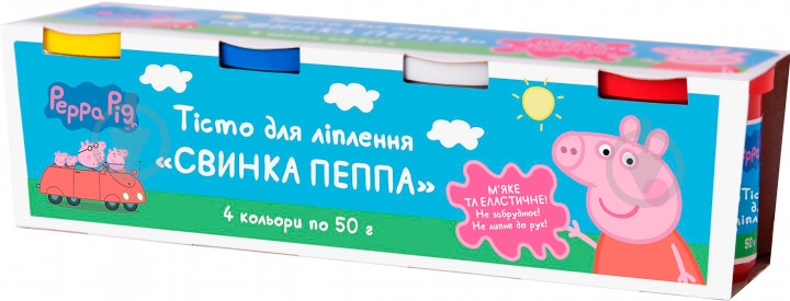 Тесто для лепки Перо Peppa Pig 4 цвета 120810 - фото 1 Тесто для лепки Перо Peppa Pig 4 цвета 120810 - фото 1