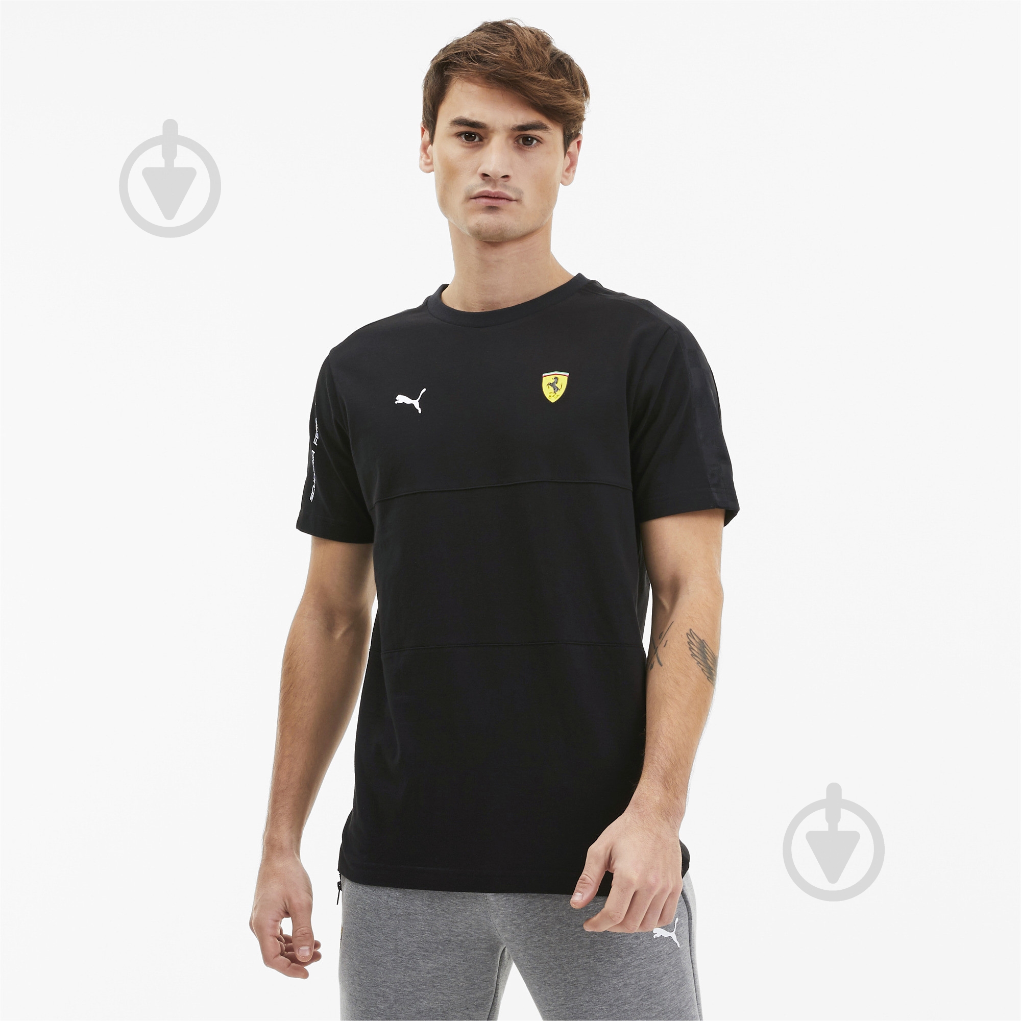 Футболка Puma SF T7 Tee 59614302 р.L черный - фото 1