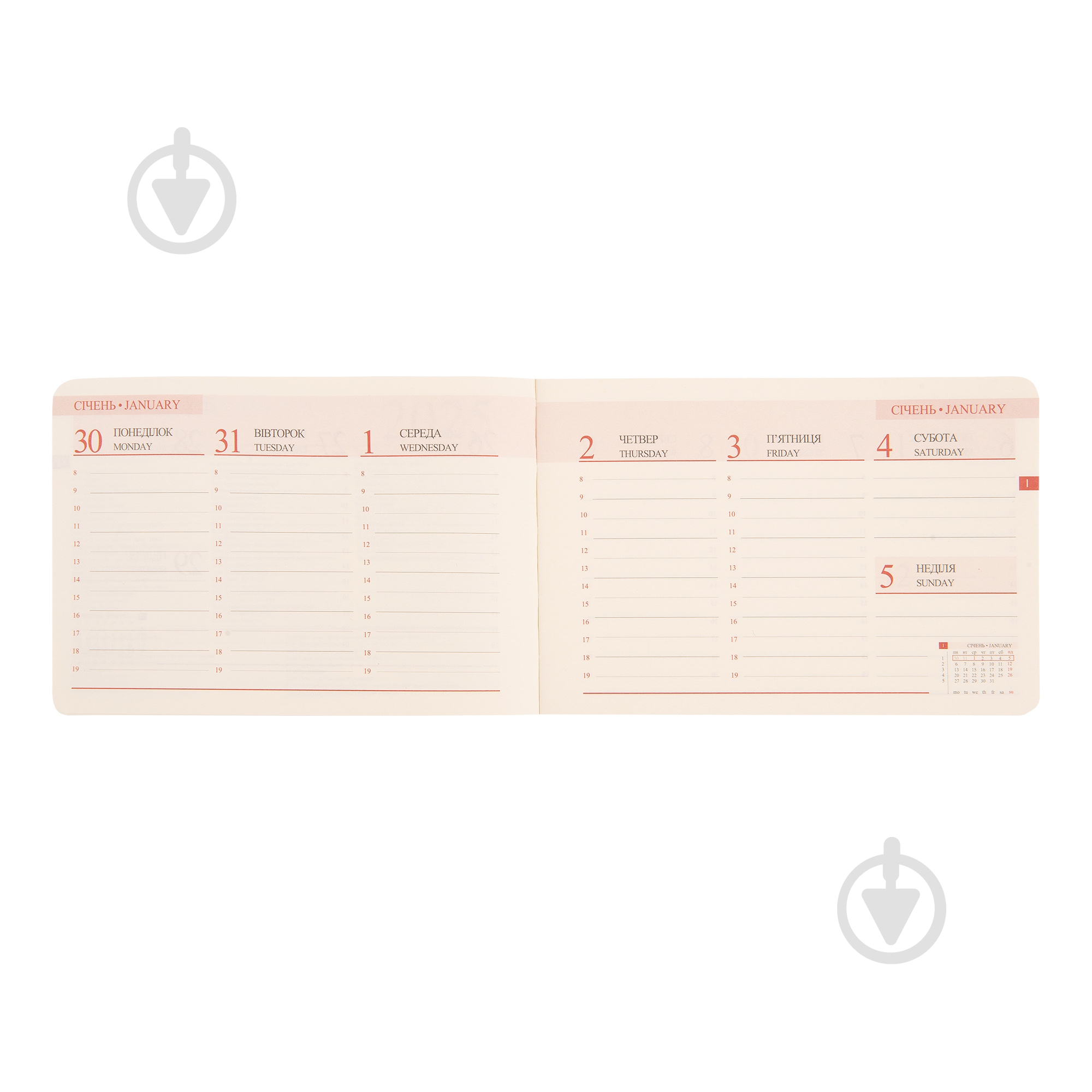 Планувальник 10х15 см 2025 Monte зелений 128 стор. Leo Planner - фото 4