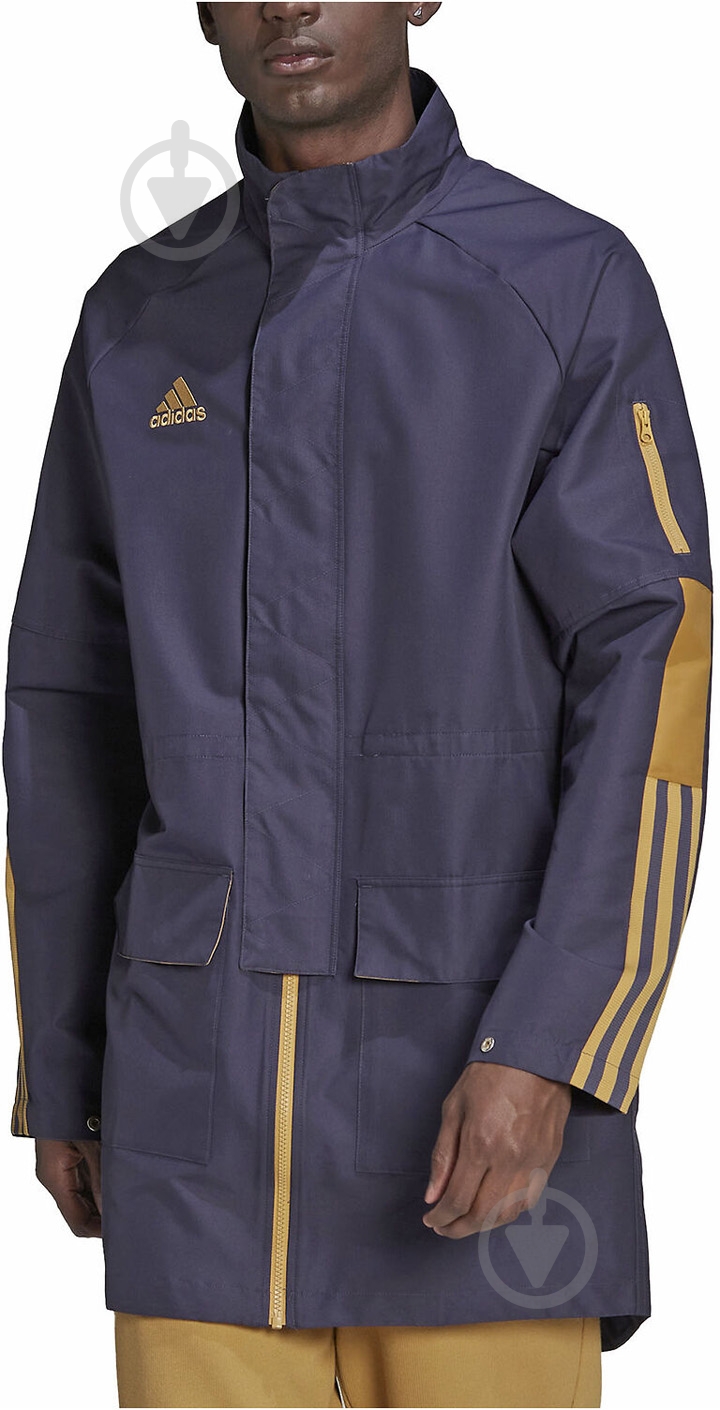 Джемпер Adidas Tiro Parka HF8392 р.S синий - фото 2