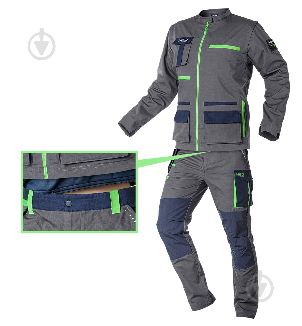 Куртка рабочая NEO tools Premium р. L 81-217 синий - фото 14