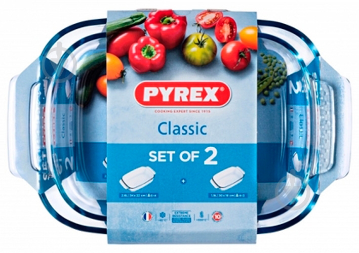 Набор форм Pyrex Classic для запекания 2 шт (912S967) - фото 4 Набор форм Pyrex Classic для запекания 2 шт (912S967) - фото 4