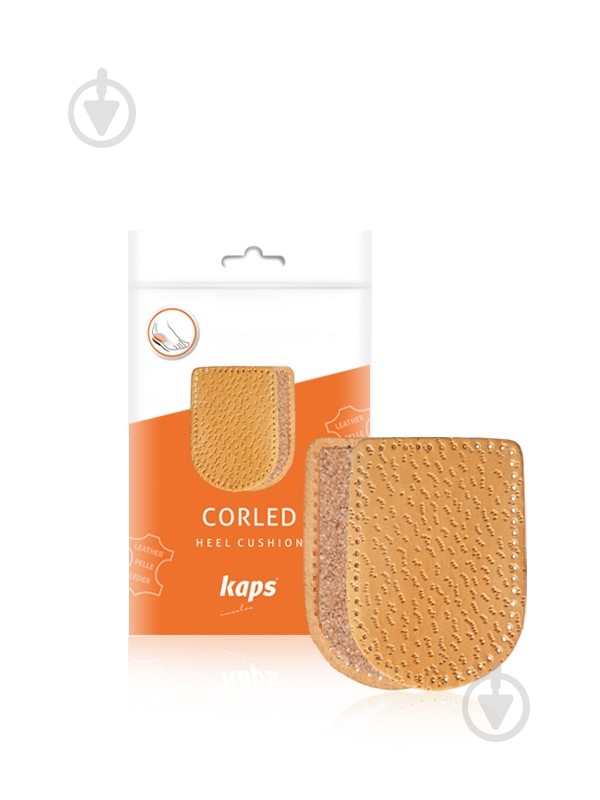 Підп'яточник для п'ят Corled Pecari Black жіночі (35-39) Kaps р.35-39 - фото 1