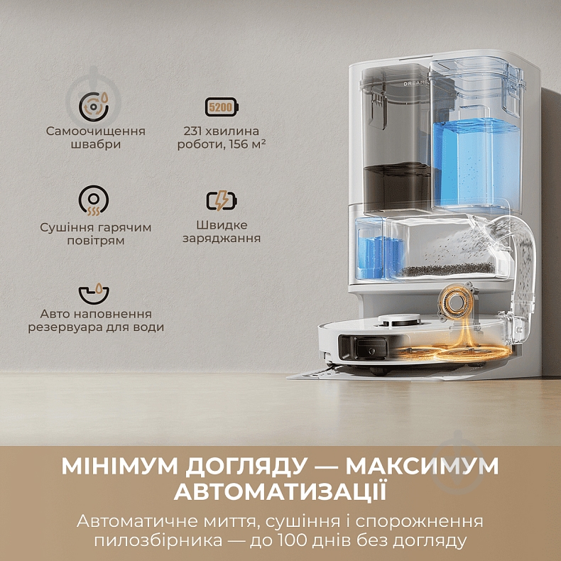 Робот-пылесос DREAME Bot L10s Ultra Gen 3 White white - фото 7