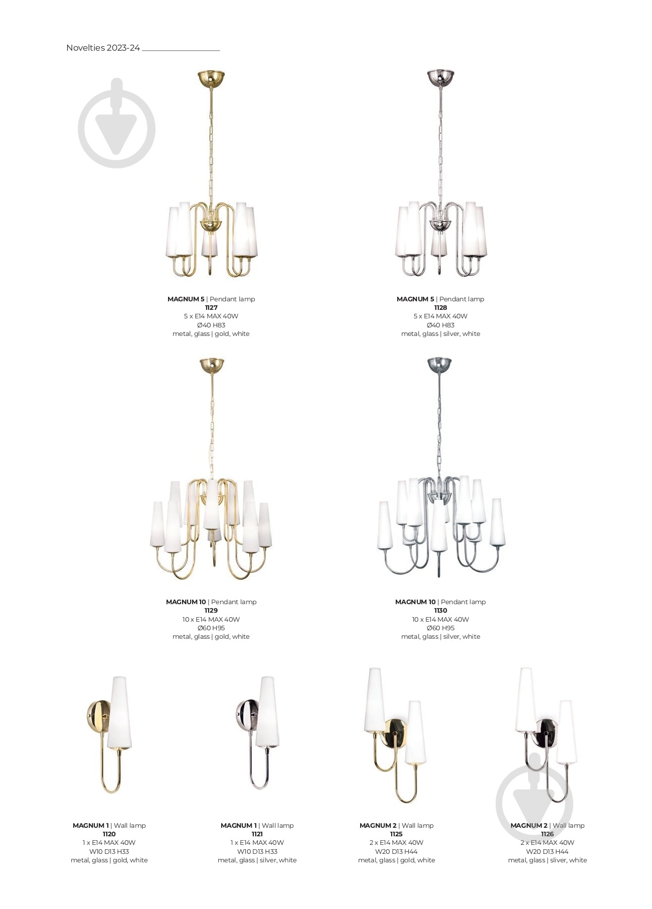 Бра Zuma Line 1x40 Вт E14 золото 1120 - фото 2