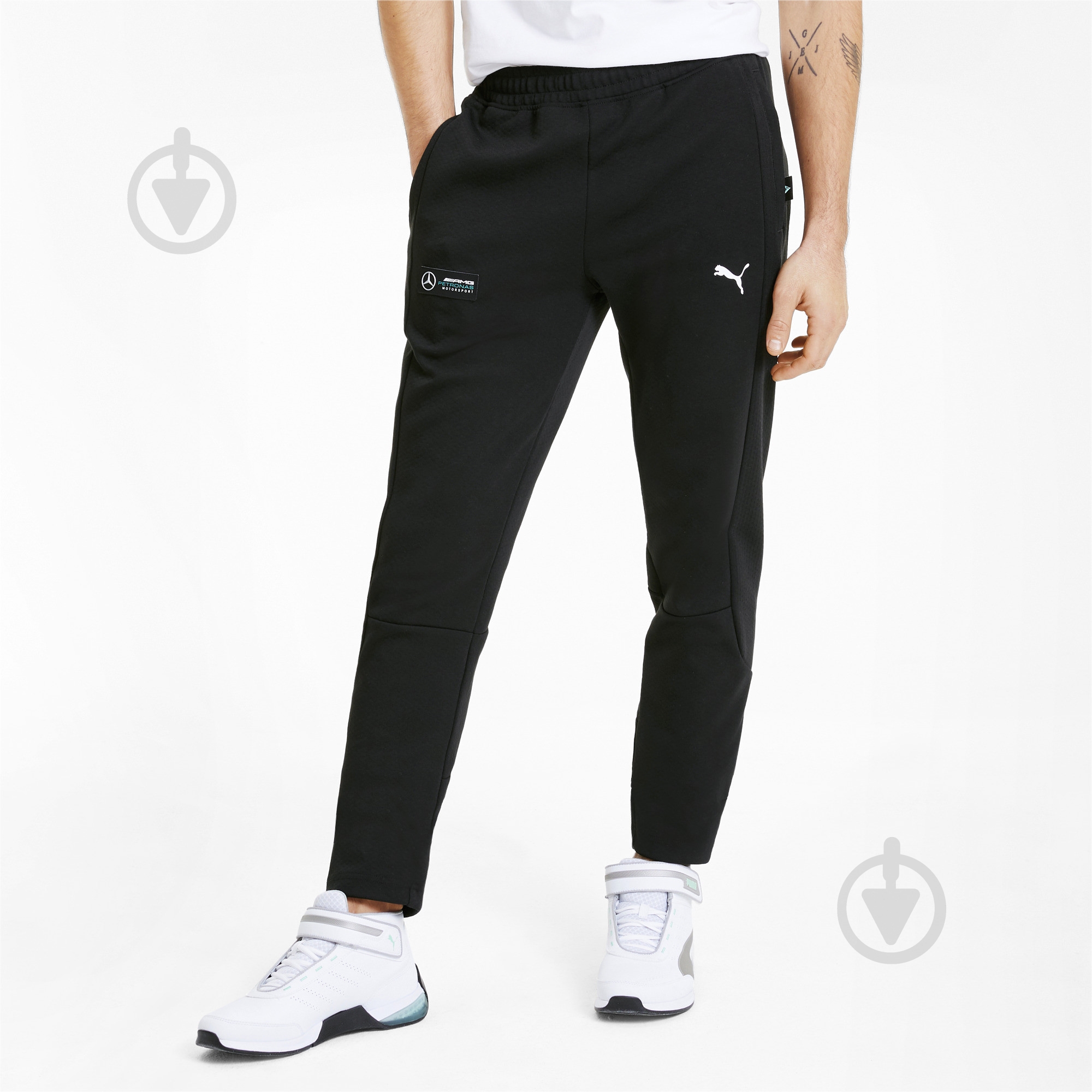 Брюки Puma MAPM SWEAT PANTS 59617601 р. S черный - фото 1 Брюки Puma MAPM SWEAT PANTS 59617601 р. S черный - фото 1