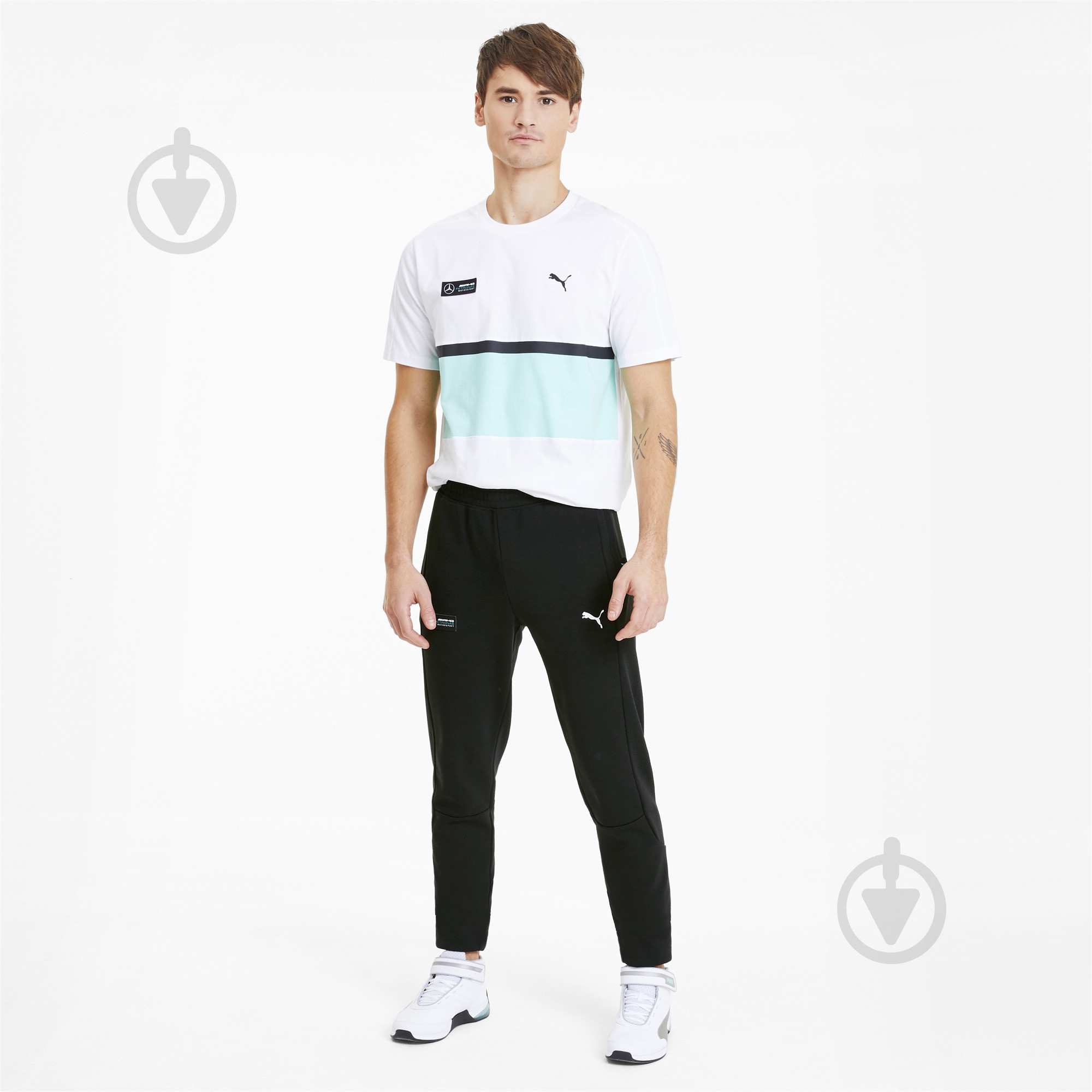Брюки Puma MAPM SWEAT PANTS 59617601 р. S черный - фото 5 Брюки Puma MAPM SWEAT PANTS 59617601 р. S черный - фото 5