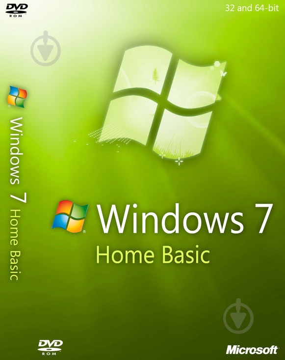 Операционная система Microsoft Windows 7 Home Basic для 1 ПК (F2C-00676) - фото 1