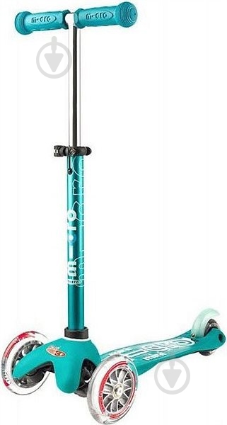 Самокат Micro Minideluxe aqua блакитно-синьо-зелений ММD001 - фото 1