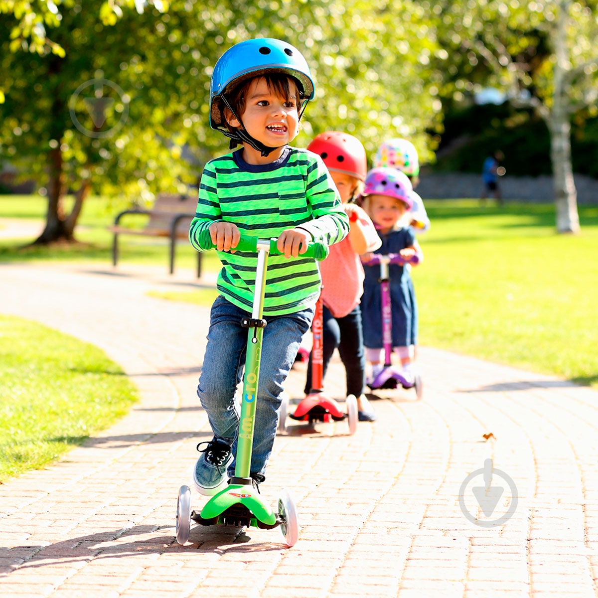 Самокат Micro детский Minideluxe green зеленый ММD002 - фото 12