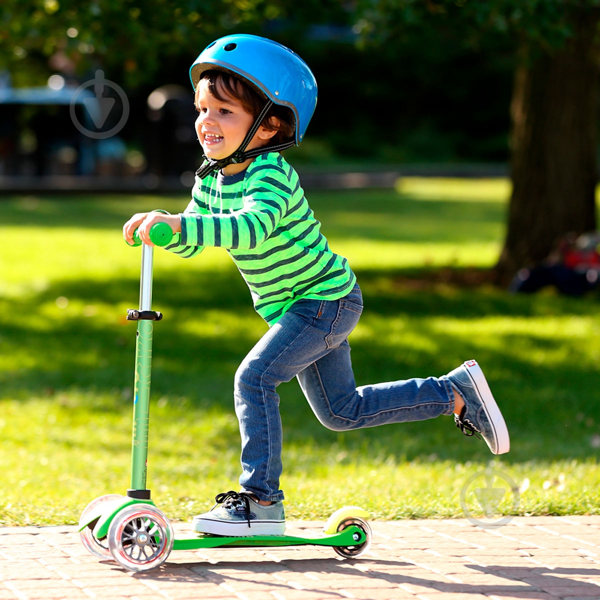 Самокат Micro детский Minideluxe green зеленый ММD002 - фото 13