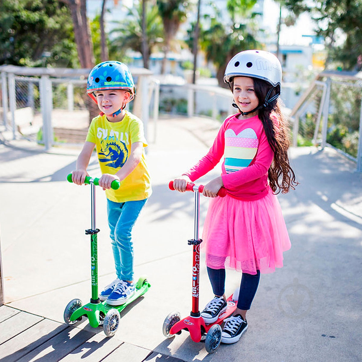 Самокат Micro детский Minideluxe green зеленый ММD002 - фото 14