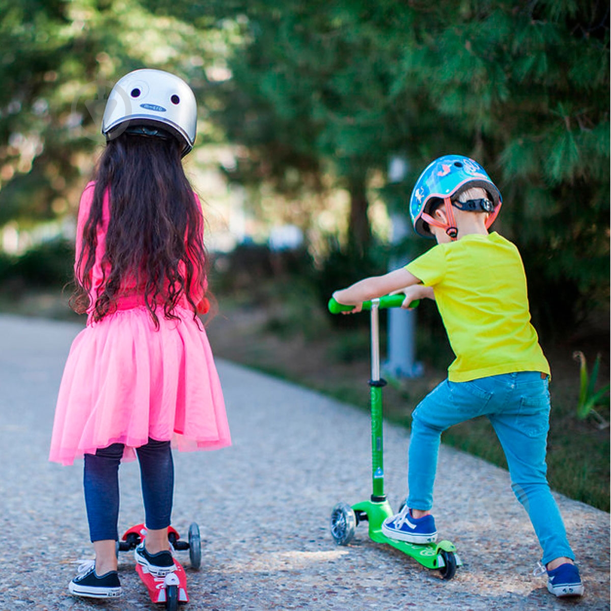 Самокат Micro детский Minideluxe green зеленый ММD002 - фото 16