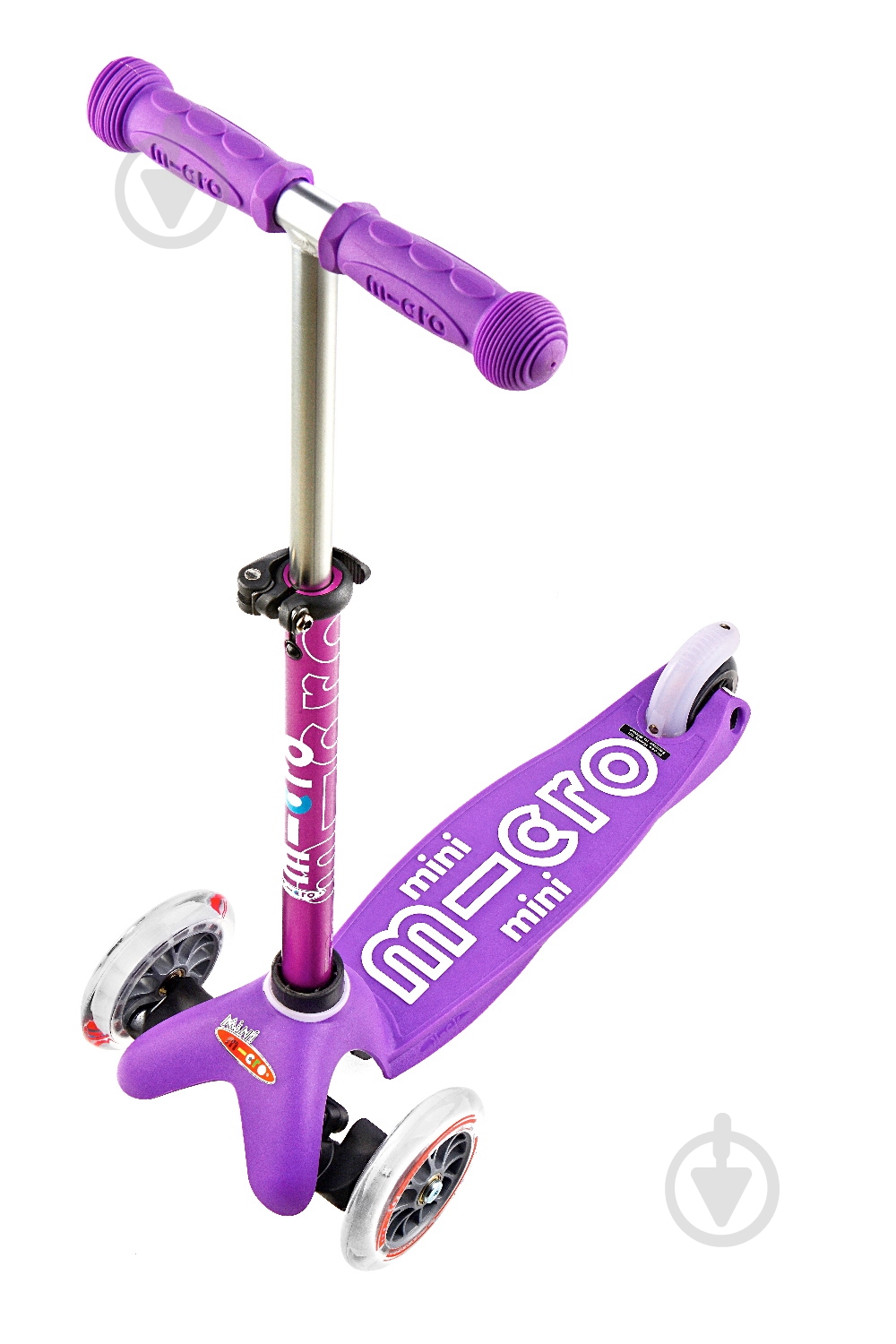 Самокат Micro Minideluxe purple сиреневый MMD004 - фото 3 Самокат Micro Minideluxe purple сиреневый MMD004 - фото 3