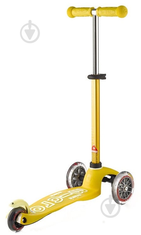 Самокат Micro Minideluxe yellow жовтий MMD005 - фото 2 Самокат Micro Minideluxe yellow жовтий MMD005 - фото 2
