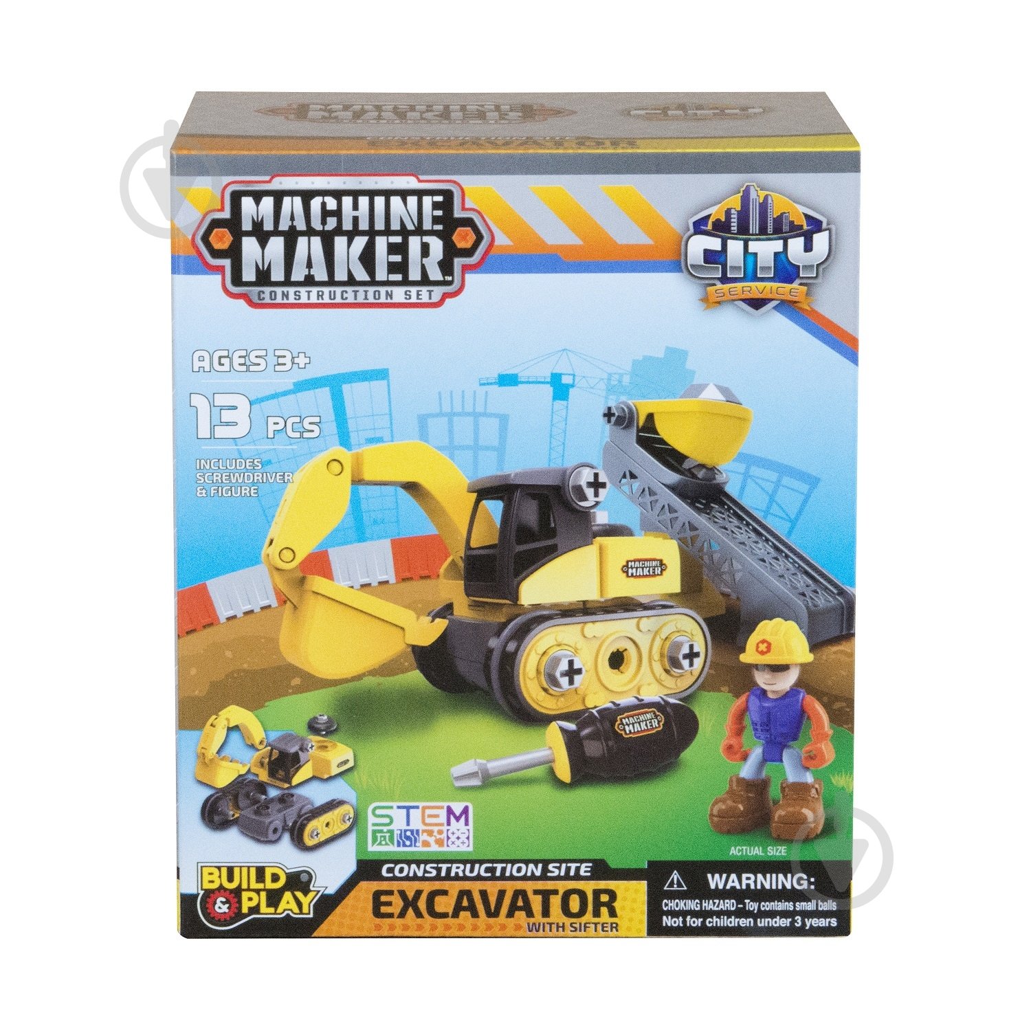 Набір MACHINE MAKER Junior Builder Construction Site в асортименті 40020 - фото 10 Набір MACHINE MAKER Junior Builder Construction Site в асортименті 40020 - фото 10