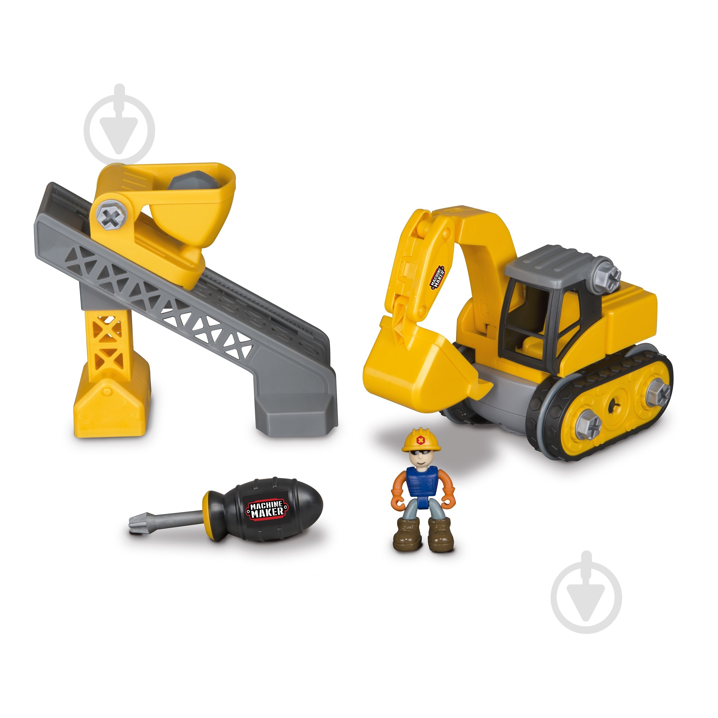 Набір MACHINE MAKER Junior Builder Construction Site в асортименті 40020 - фото 8 Набір MACHINE MAKER Junior Builder Construction Site в асортименті 40020 - фото 8