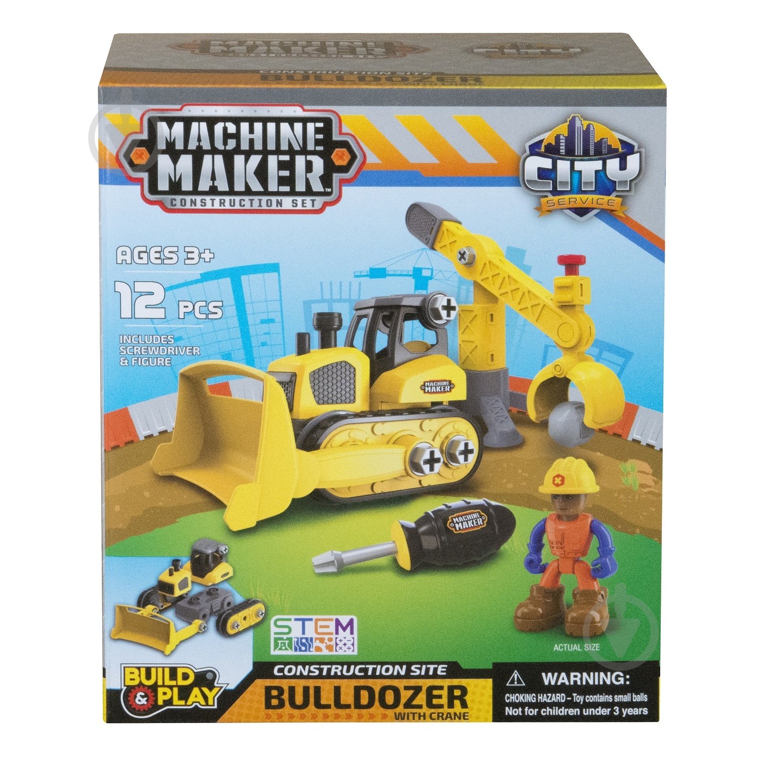 Набір MACHINE MAKER Junior Builder Construction Site в асортименті 40020 - фото 7 Набір MACHINE MAKER Junior Builder Construction Site в асортименті 40020 - фото 7