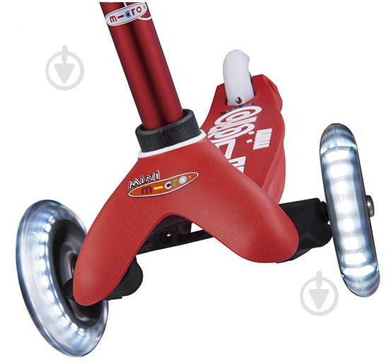 Самокат Micro Minideluxe red LED красный MMD052 - фото 7 Самокат Micro Minideluxe red LED красный MMD052 - фото 7