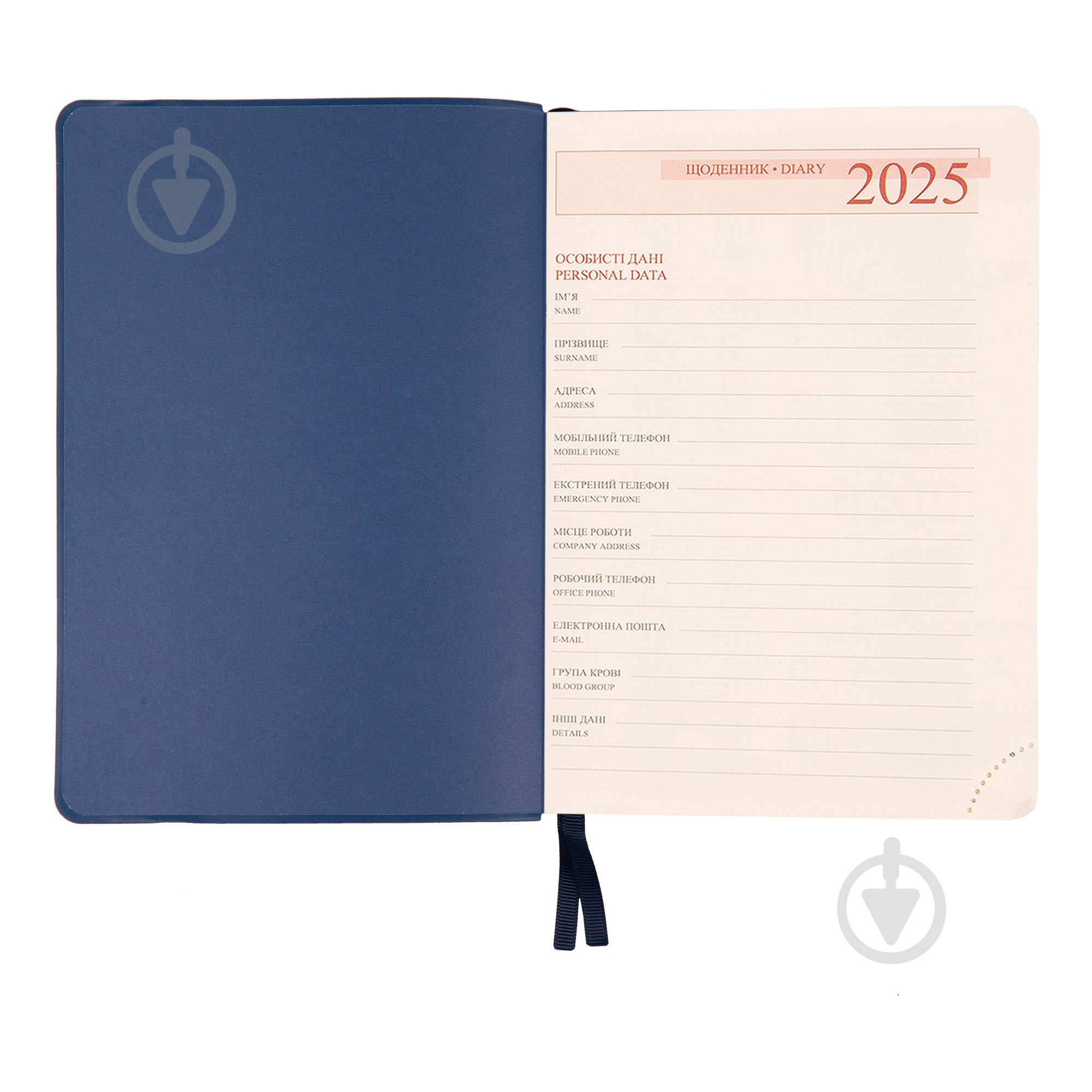 Щоденник датований Dignity синій 368 стор. Leo Planner Art A5 2025 252533 - фото 5