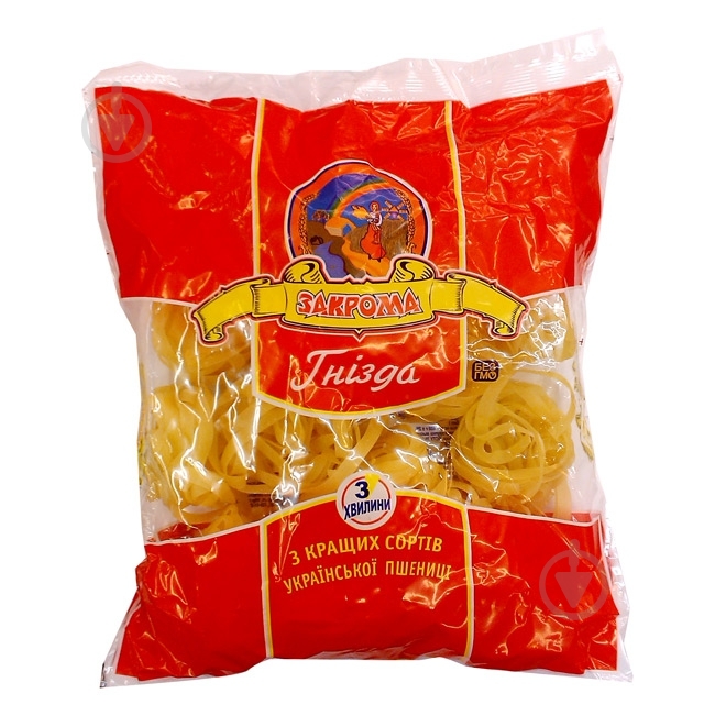 Лапша ТМ Закрома широкая экстра 400г п/эт тм Закрома - фото 1