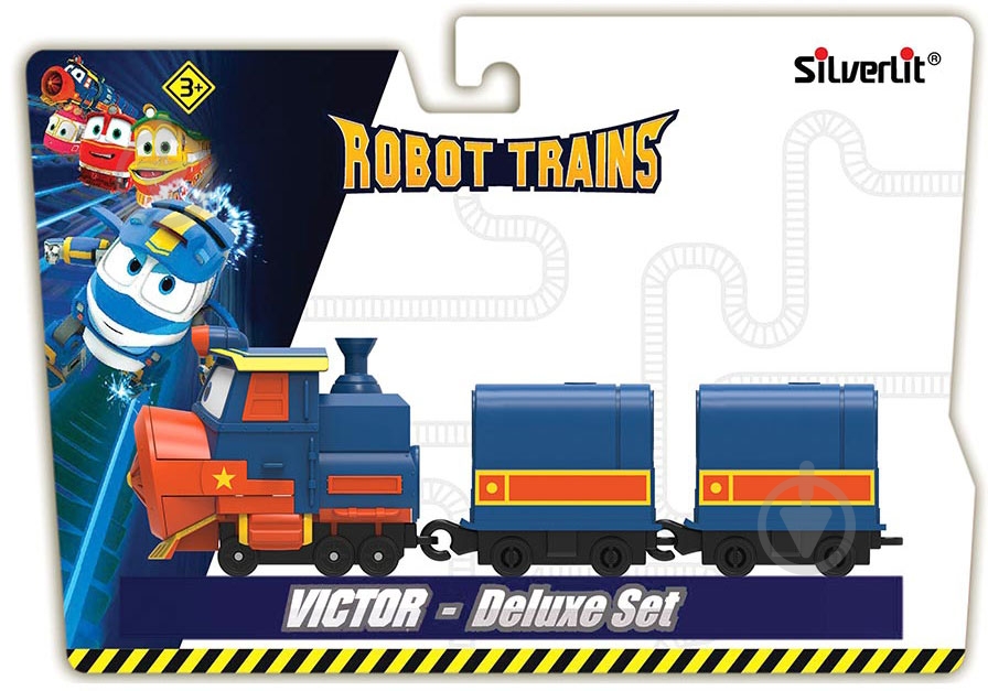 Паровоз с вагоном Silverlit Виктор Robot Trains 80179 - фото 3 Паровоз с вагоном Silverlit Виктор Robot Trains 80179 - фото 3