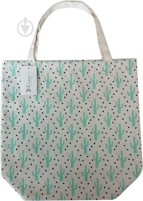 Сумка-шоппер Luna Cactus 43x42x18 см бежевый - фото 1