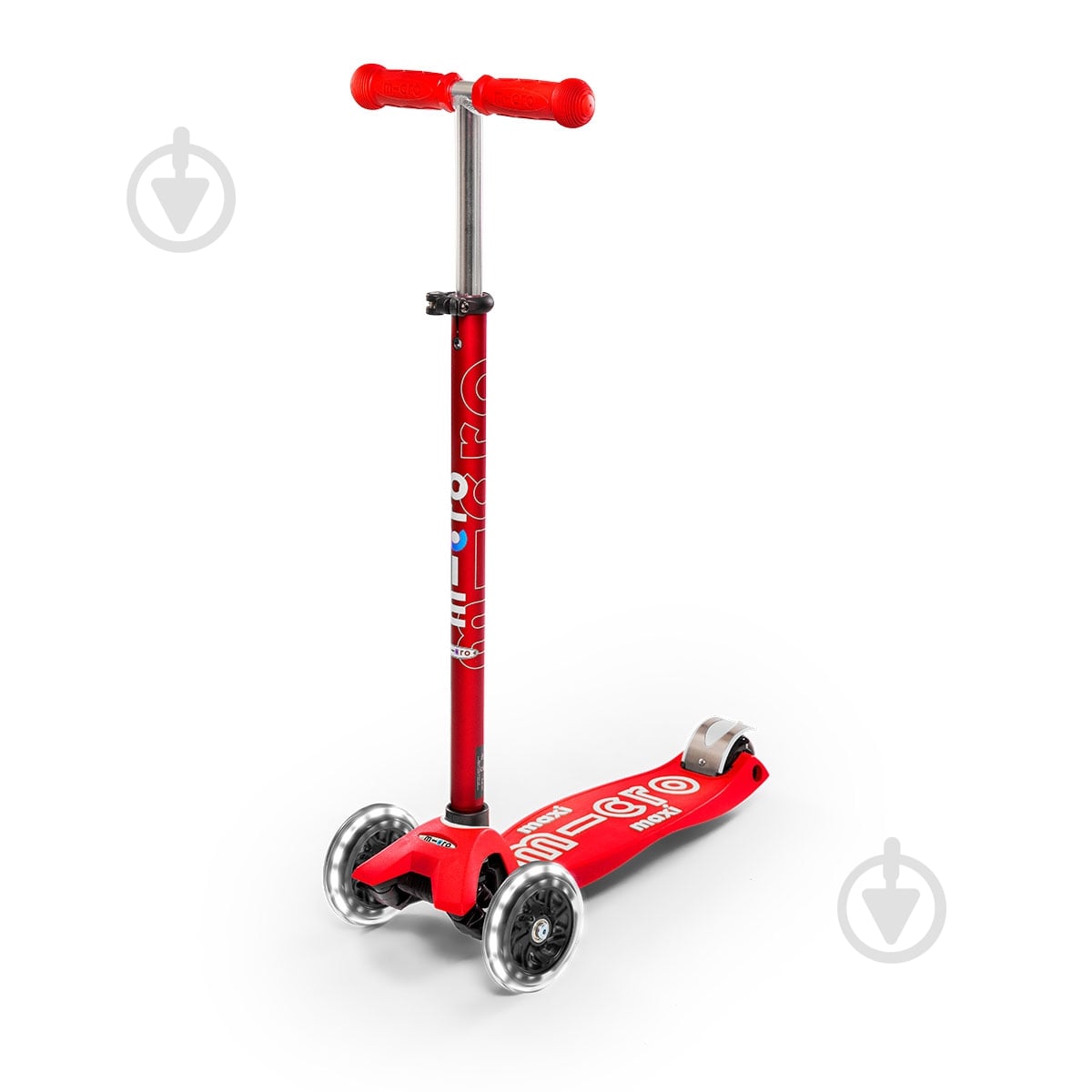 Самокат Micro детский Maxideluxe red LED красный ММD068 - фото 1