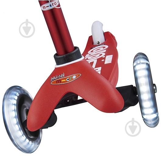 Самокат Micro детский Maxideluxe red LED красный ММD068 - фото 9