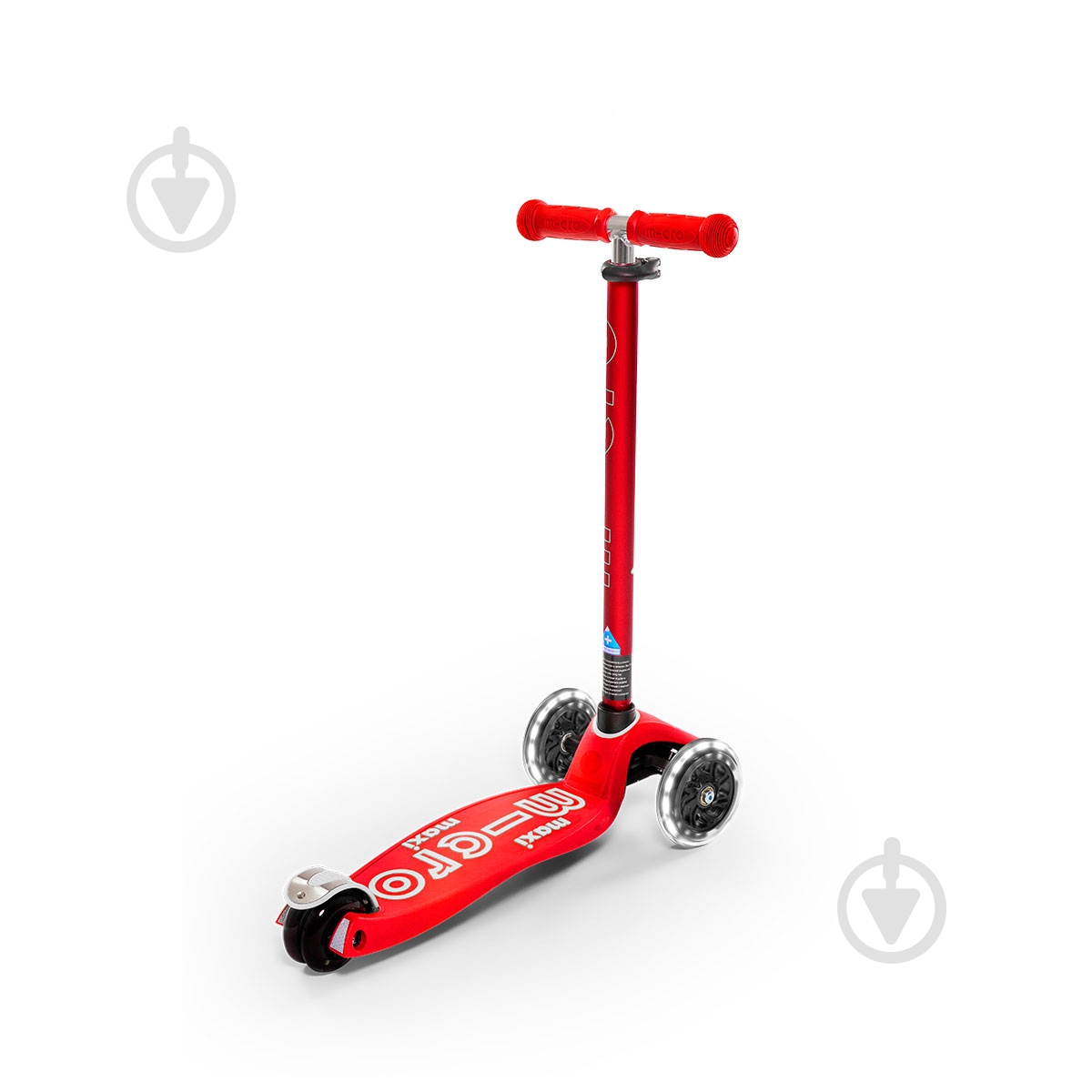 Самокат Micro детский Maxideluxe red LED красный ММD068 - фото 5