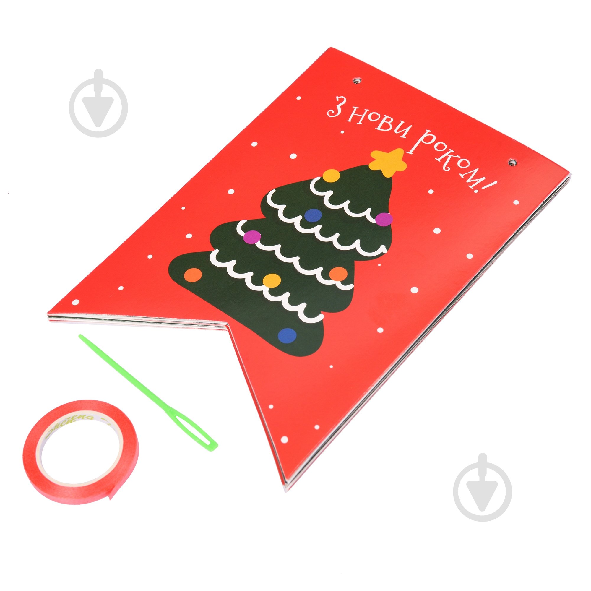 Декоративна гірлянда YES! Fun З Новим Роком 12 флажків 3 м (974925) - фото 2 Декоративна гірлянда YES! Fun З Новим Роком 12 флажків 3 м (974925) - фото 2