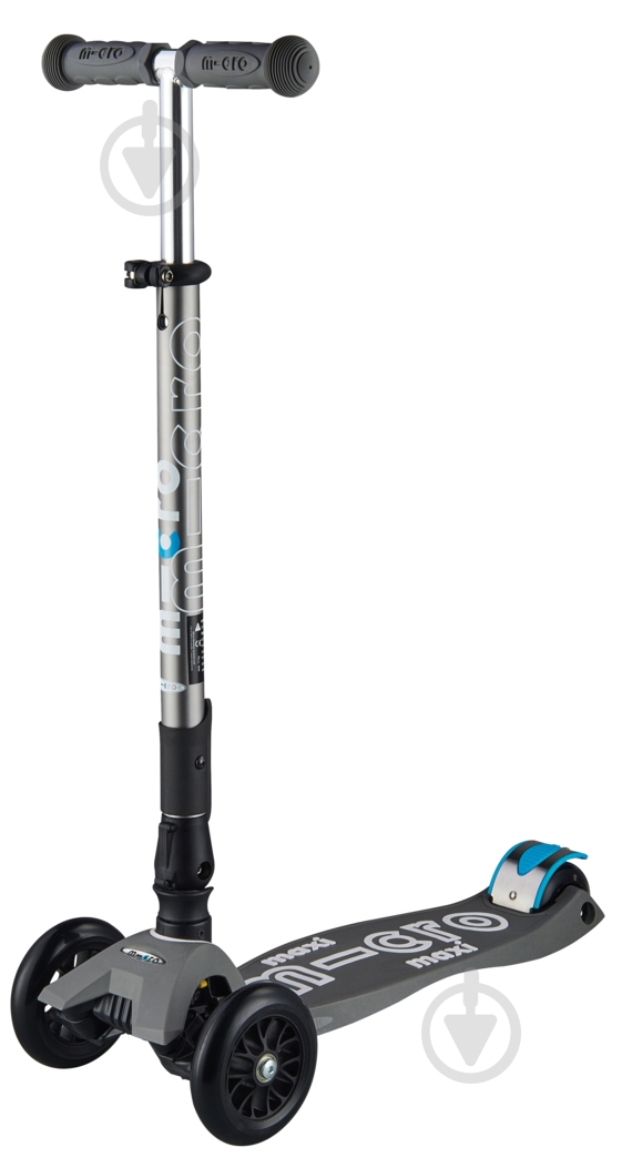 Самокат Micro Maxideluxe volcano grey ТF-ручка темно-серый ММD062 - фото 1 Самокат Micro Maxideluxe volcano grey ТF-ручка темно-серый ММD062 - фото 1