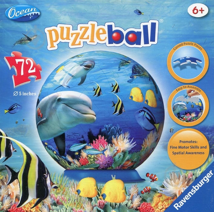 3D-пазл Ravensburger Шар: Подводный мир 12128 - фото 1