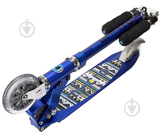 Самокат Micro Sprite blue aztec ярко-синий SA0135 - фото 2 Самокат Micro Sprite blue aztec ярко-синий SA0135 - фото 2